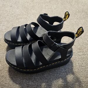 Dr. Martens Black Sandals Ladies Size 10